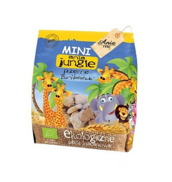 HERBATNIKI PSZENNE MINI ZOO 100G ANIA BIO