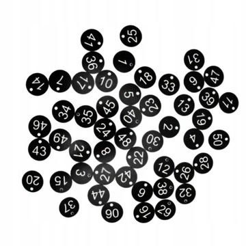 100x переносная бирка с номером 1-100 для ключей