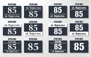 АДРЕСНАЯ ТАБЛИЧКА АЛЮМИНИЙ АНТРАЦИТ Номер дома СТОЙКИЙ СОВРЕМЕННЫЙ