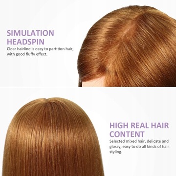 Zestaw wsporników modelu głowy do włosów