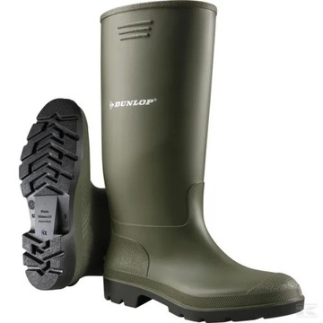 GUMOWCE KALOSZE DUNLOP PRICEMASTOR SOLIDNE GUMIAKI ZIELONE