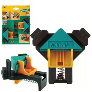WOLFCRAFT Комплект из 2 шт. ES 22 Угловой зажим 3051000