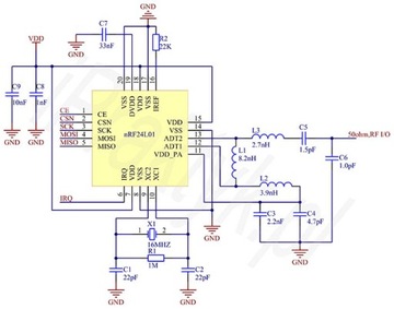 Moduł Bezprzewodowy nRF24L01+ 2,4GHz AVR Arduino