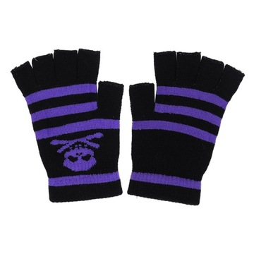 1X RĘKAWICZKI MŁODZIEŻOWE BEZ PALCÓW CZARNY 3