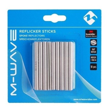 ODBLASKOWE NAKŁADKI PATYCZKI NA SZPRYCHY 18 SZTUK