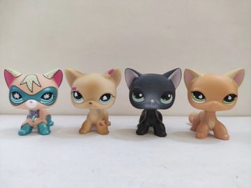 LPS Littlest Pet Shop koty&pies 4pcs