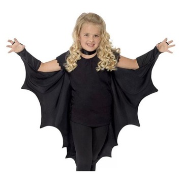 STRÓJ NIETOPERZ HALLOWEEN SKRZYDŁA WAMPIR 122-128