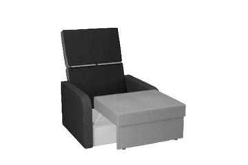 Кресло с откидной спинкой Fun 1 и функцией сна, цвета