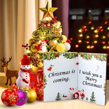 РОЖДЕСТВЕНСКАЯ ОТКРЫТКА РОЖДЕСТВЕНСКИЕ ПОЖЕЛАНИЯ ДЕРЕВЯННЫЙ КОНВЕРТ С ОЛЕНЬМИ