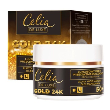 Celia Gold Krem do twarzy przeciwzmarszczkowy 50+