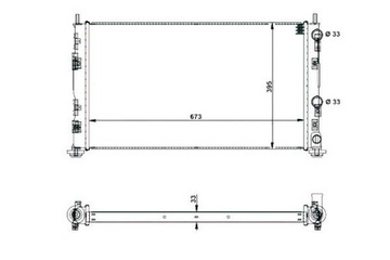 CHLADIČ MOTORU CHRYSLER SEBRING 2.0/2.4/2.7 04.