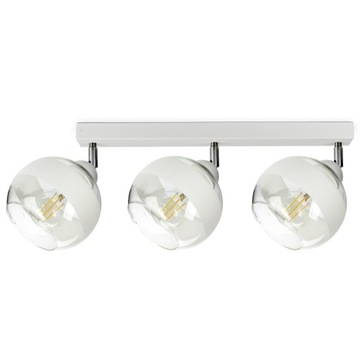 Lampa Wisząca Sufitowa Żyrandol Biała Szklane Kule White Belt BG3 LED E27