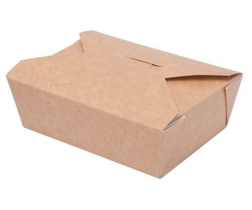 Pojemniki cateringowe EKO na obiad do owoców ciasta 750ml 14x10x5cm 50 szt.