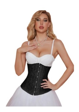 CZARNY MODELUJĄCY GORSET POD BIUST XL