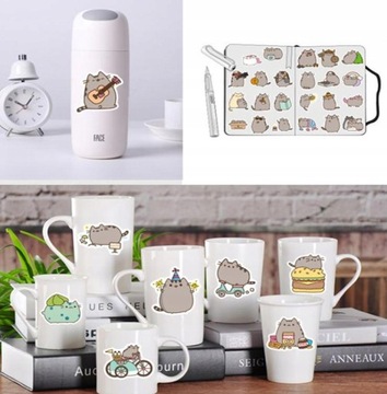 50 sztuk Chunky Cat Cartoon Naklejka Kawaii
