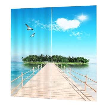 2 панели цифровая печать Blackout 3D Seascape