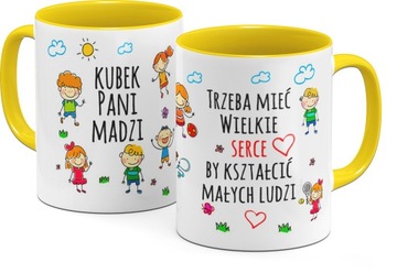 Kubek na Dzień Nauczyciela Prezent Upominek dla Nauczyciela imię gratis