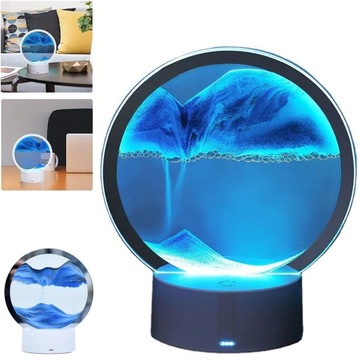 3D ДИНАМИЧЕСКИЙ ПЕСОК СВЕТОДИОДНЫЙ НОЧНИК ПЕСОК АРТ ДЕКО СЕНСОРНЫЙ ПЕРЕКЛЮЧАТЕЛЬ