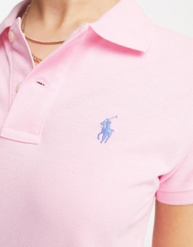 POLO RALPH LAUREN JASNORÓŻOWA SUKIENKA LOGO (L)