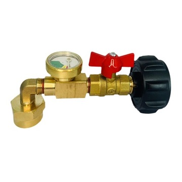 Adapter do uzupełniania gazu, adapter złącza zbiornika gazu, butla z gazem