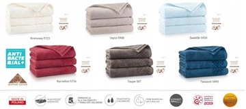 Полотенце АНТИБАКТЕРИАЛЬНОЕ ZWOLTEX CARLO кремовое 2 шт.