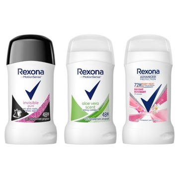 Antyperspirant w sztyfcie Rexona zestaw dla kobiet 3x 40 ml