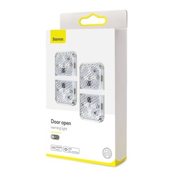 LAMPKA OSTRZEGAWCZA DRZWI SAMOCHODU LED 2 SZTUKI