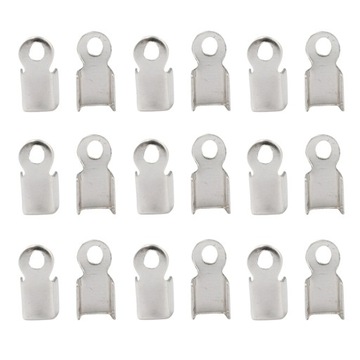 Zaciski Uchwyty do Sznurków/Rzemieni 200szt 6x3mm