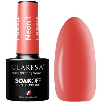 CLARESA NEONOWY LAKIER HYBRYDOWY 5ml NEON 1