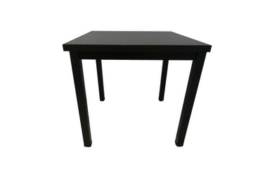 stół kuchenny czarny blat 70x70 loft czarny stelaż