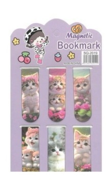 Закладка для книжок магнітна Котики