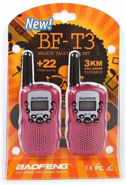 Комплект BAOFENG 2x BF-T3 Walkie-Talkie PMR Z для детей
