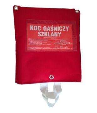 Koc Gaśniczy Szklany Przeciwpożarowy 120 x 180 cm