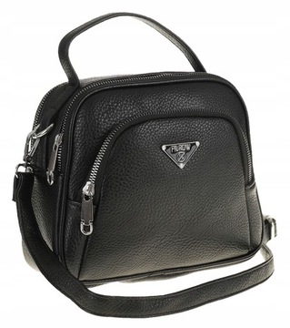 FILAROW Elegancka Torebka Damska czarna listonoszka YD90091 Black