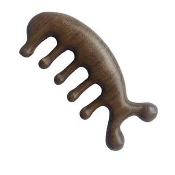 Sandalwood Massage Comb Head Meridian Scalp Comb Face Eye Shoulder Neck
