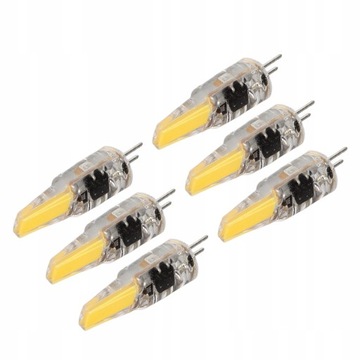 6шт 6Вт 500лм G4 светодиодная гелевая лампа COB