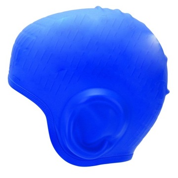 Wodoodporny silikonowy czepek pływacki z ochroną słuchu 3D Mocna