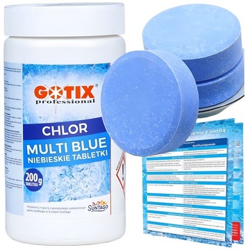 Chlor do Basenu Jacuzzi DUŻE Tabletki Niebieska Woda Chemia do Basenu - 1KG