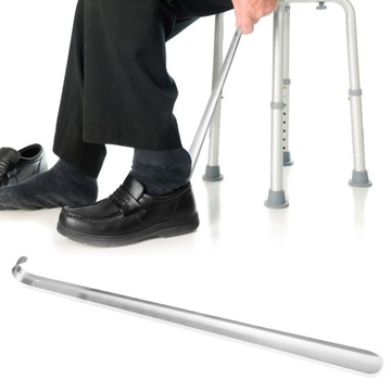 ЛОЖКА ДЛЯ ОБУВИ МЕТАЛЛИЧЕСКАЯ, БОЛЬШАЯ, ДЛИННЫЙ КРЮК