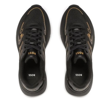 Buty sportowe męskie HUGO BOSS czarno złote sneakersy r.41 27 cm trampki
