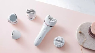 Эпилятор Philips BRE740/90 Набор из 10 насадок + триммер + футляр