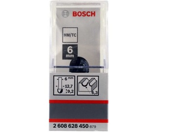 BOSCH frez zaokrąglający R=6,3mm uchwyt 6mm