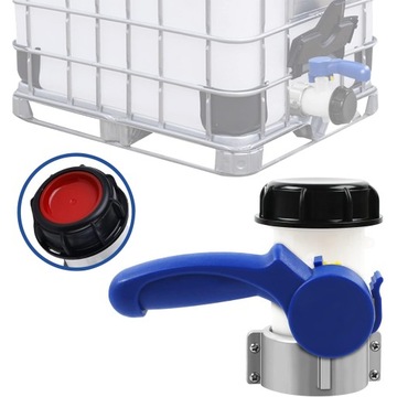 PRZEŁĄCZNIK ZAWORU MOTYLKOWEGO 1000L IBC ADAPTER SPUSTU ZBIORNIKA DN50 75MM