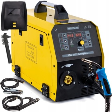 SPAWARKA INWERTOROWA MAGNUM MIG 210 L SYNERGIA 4X4 200A/60% MMA MB15/3