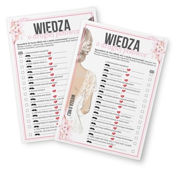 Gra na Panieński Test Wiedza o drugiej połówce