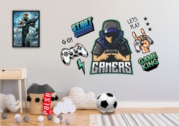 Наклейки на стену GAMER COMPUTER GAME 50X100см G
