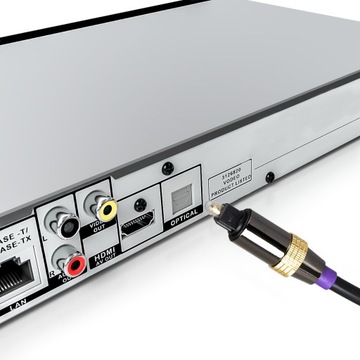 KABEL OPTYCZNY TOSLINK PRZEWÓD AUDIO CYFROWY 1,5m