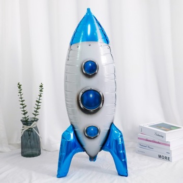 Balon foliowy stojący RAKIETA 3D KOSMOS urodziny