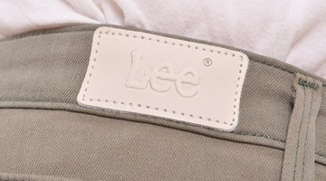 LEE spodnie SKINNY olive SCARLETT CROPPED W26 L31