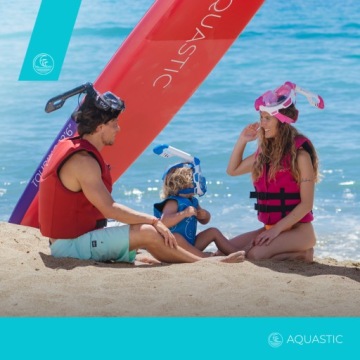 Детская маска SNORKELING AQUASTIC KAI JR XS DIVING MASK WITH TUBE